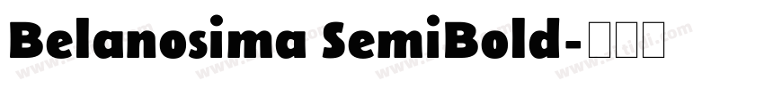 Belanosima SemiBold字体转换